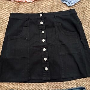 Altar’d State black denim skirt